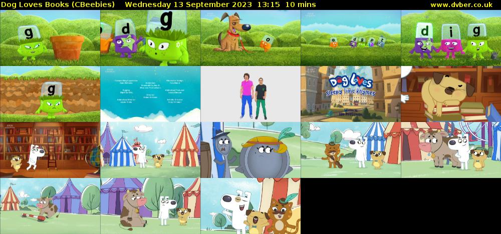 Dog Loves Books (CBeebies) Wednesday 13 September 2023 13:15 - 13:25