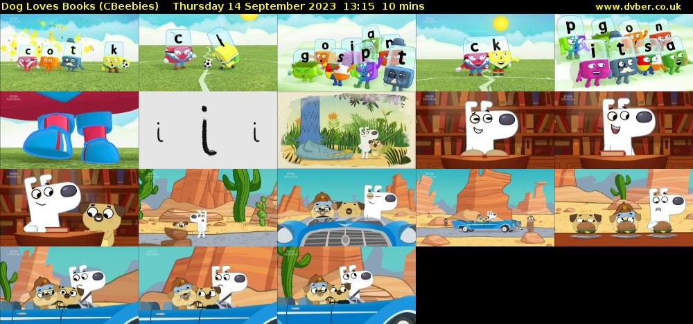 Dog Loves Books (CBeebies) Thursday 14 September 2023 13:15 - 13:25