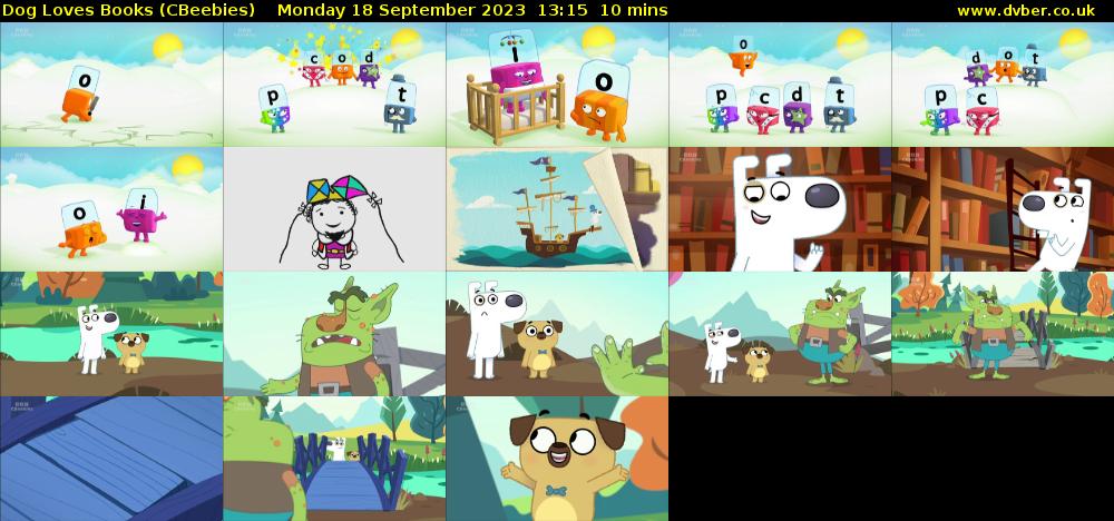 Dog Loves Books (CBeebies) Monday 18 September 2023 13:15 - 13:25