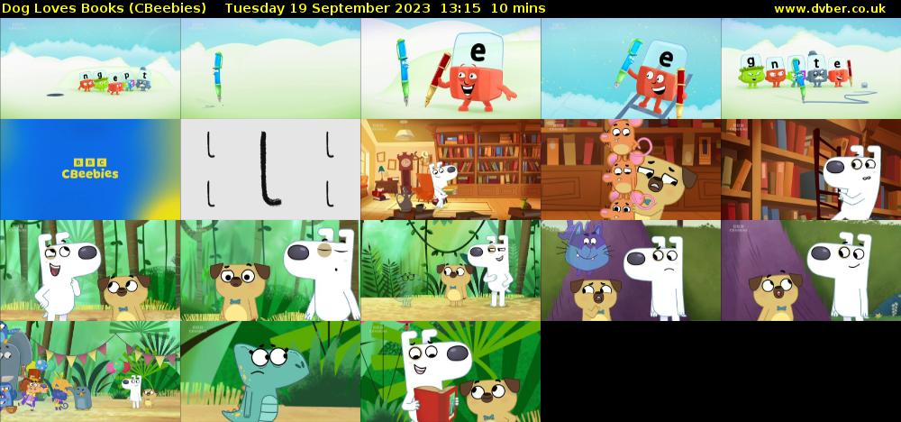 Dog Loves Books (CBeebies) Tuesday 19 September 2023 13:15 - 13:25