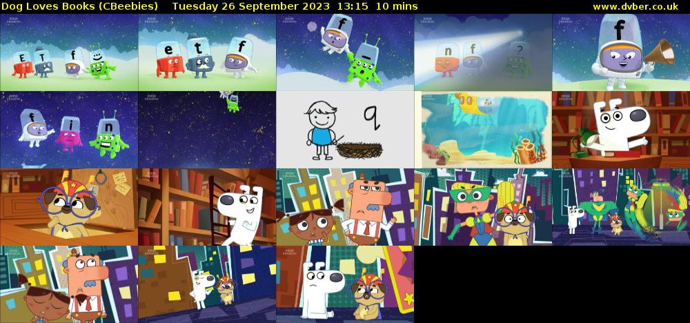 Dog Loves Books (CBeebies) Tuesday 26 September 2023 13:15 - 13:25