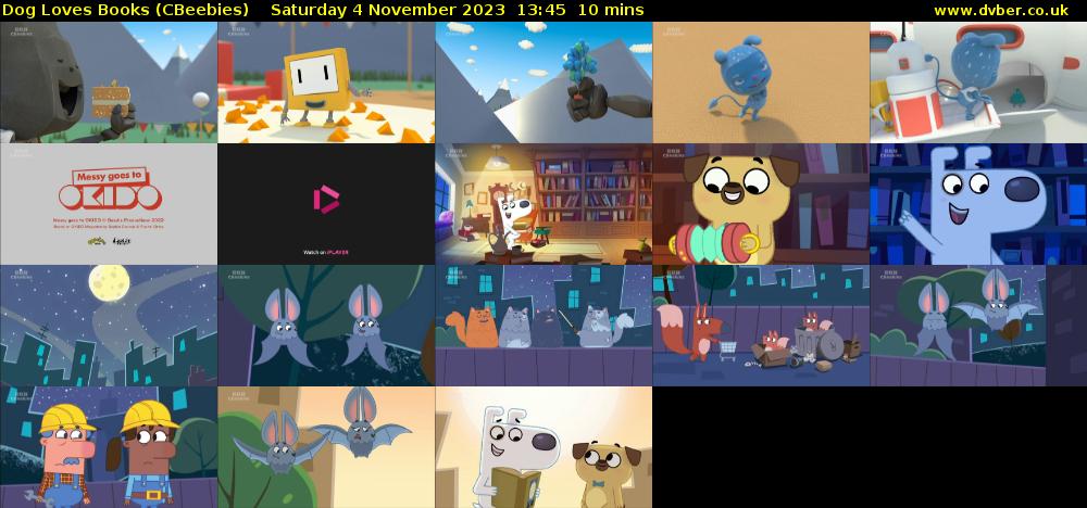Dog Loves Books (CBeebies) Saturday 4 November 2023 13:45 - 13:55