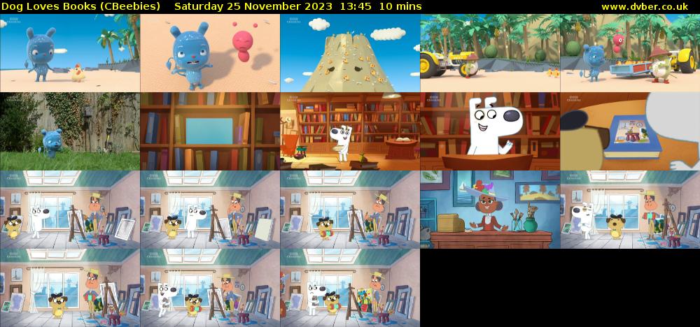 Dog Loves Books (CBeebies) Saturday 25 November 2023 13:45 - 13:55