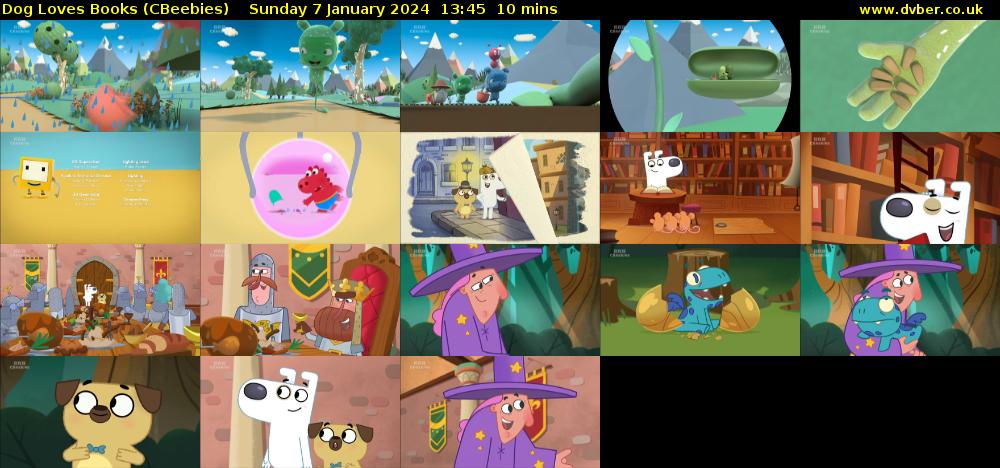 Dog Loves Books (CBeebies) Sunday 7 January 2024 13:45 - 13:55
