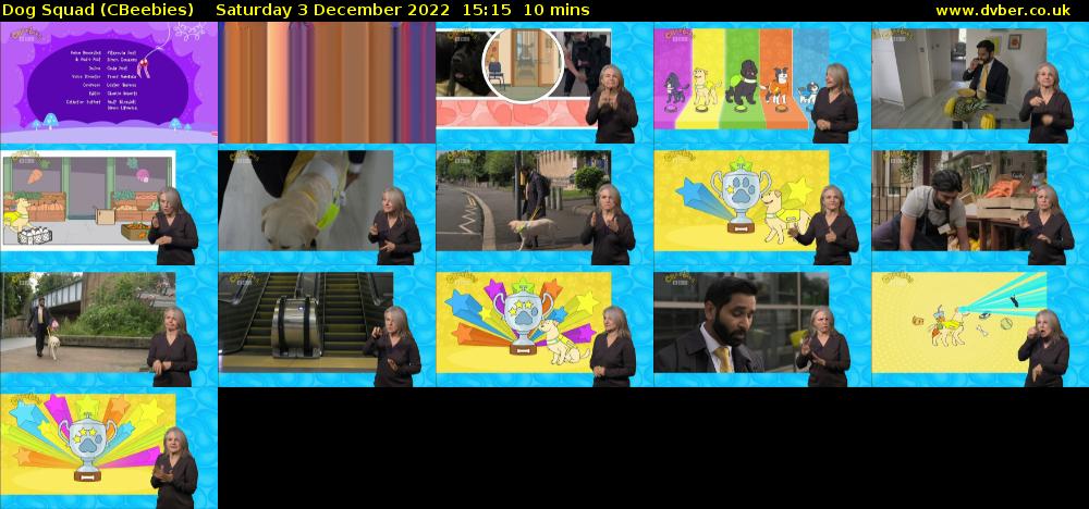 Dog Squad (CBeebies) Saturday 3 December 2022 15:15 - 15:25