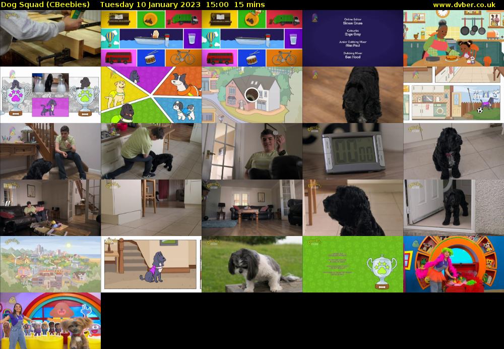 Dog Squad (CBeebies) Tuesday 10 January 2023 15:00 - 15:15