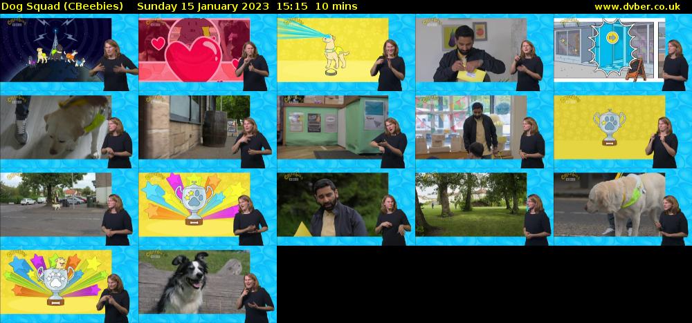 Dog Squad (CBeebies) Sunday 15 January 2023 15:15 - 15:25