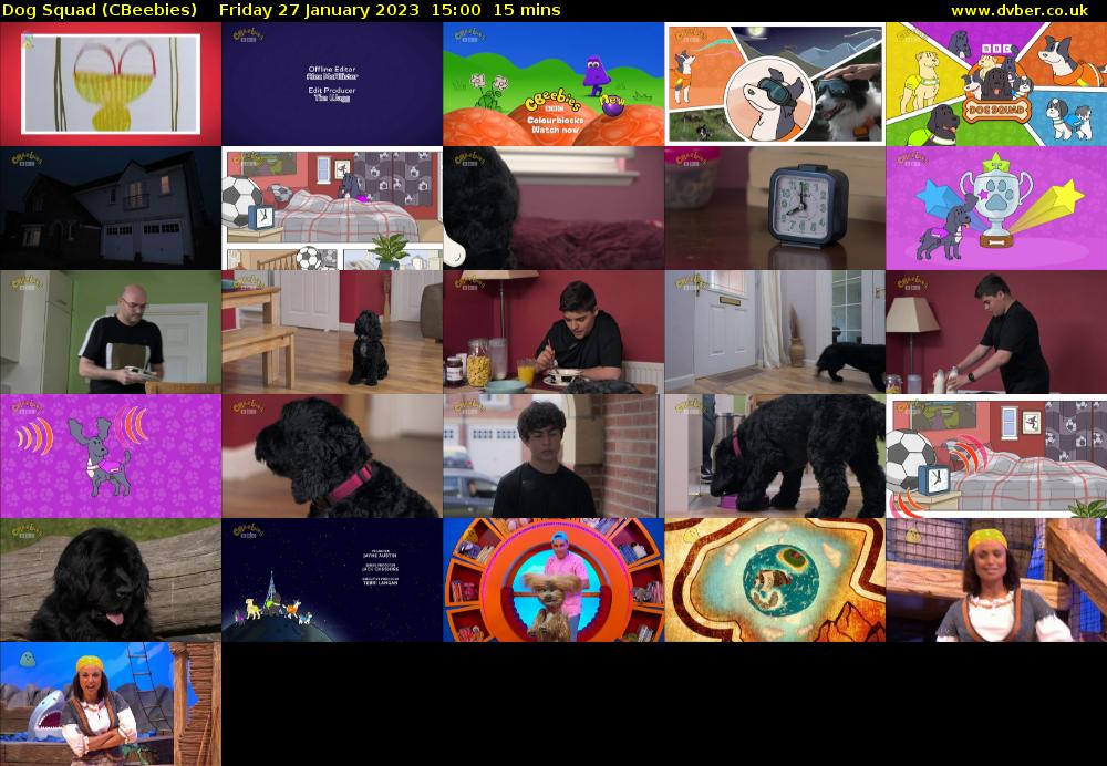 Dog Squad (CBeebies) Friday 27 January 2023 15:00 - 15:15