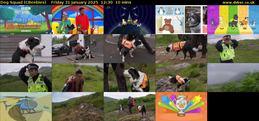 Dog Squad (CBeebies) Friday 31 January 2025 12:30 - 12:40