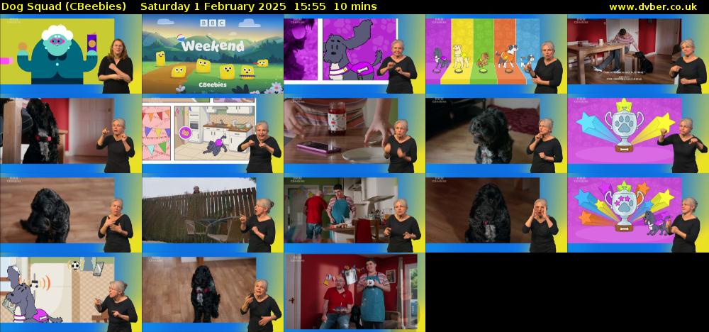 Dog Squad (CBeebies) Saturday 1 February 2025 15:55 - 16:05