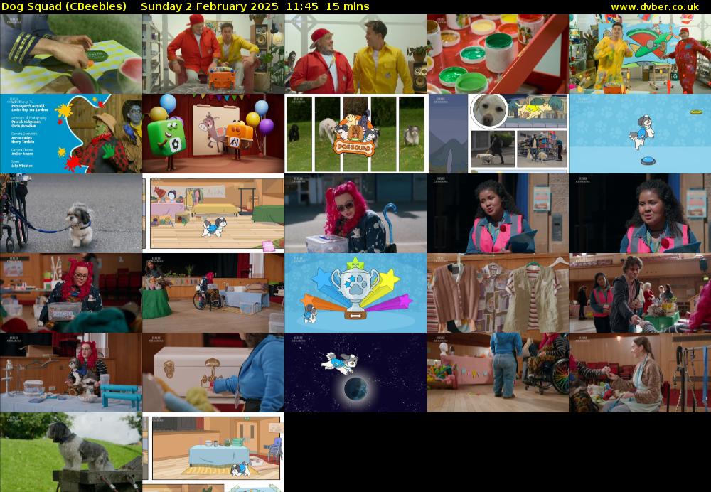 Dog Squad (CBeebies) Sunday 2 February 2025 11:45 - 12:00