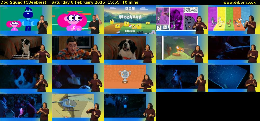 Dog Squad (CBeebies) Saturday 8 February 2025 15:55 - 16:05