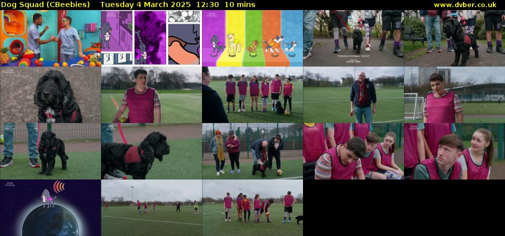 Dog Squad (CBeebies) Tuesday 4 March 2025 12:30 - 12:40