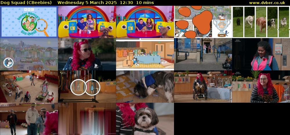 Dog Squad (CBeebies) Wednesday 5 March 2025 12:30 - 12:40