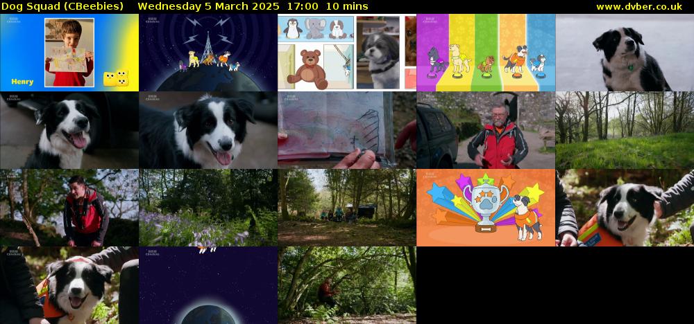 Dog Squad (CBeebies) Wednesday 5 March 2025 17:00 - 17:10
