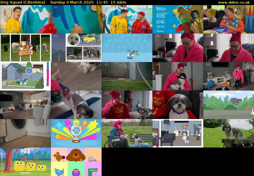 Dog Squad (CBeebies) Sunday 9 March 2025 11:45 - 12:00