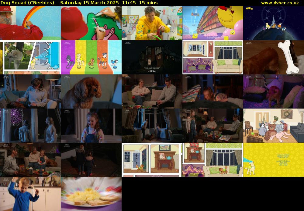 Dog Squad (CBeebies) Saturday 15 March 2025 11:45 - 12:00