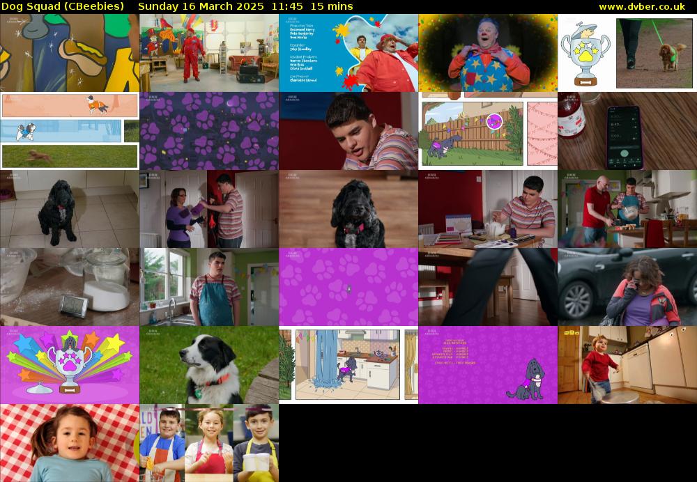 Dog Squad (CBeebies) Sunday 16 March 2025 11:45 - 12:00