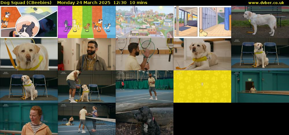 Dog Squad (CBeebies) Monday 24 March 2025 12:30 - 12:40