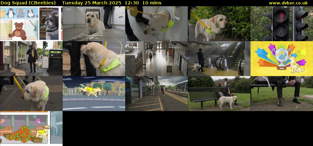 Dog Squad (CBeebies) Tuesday 25 March 2025 12:30 - 12:40