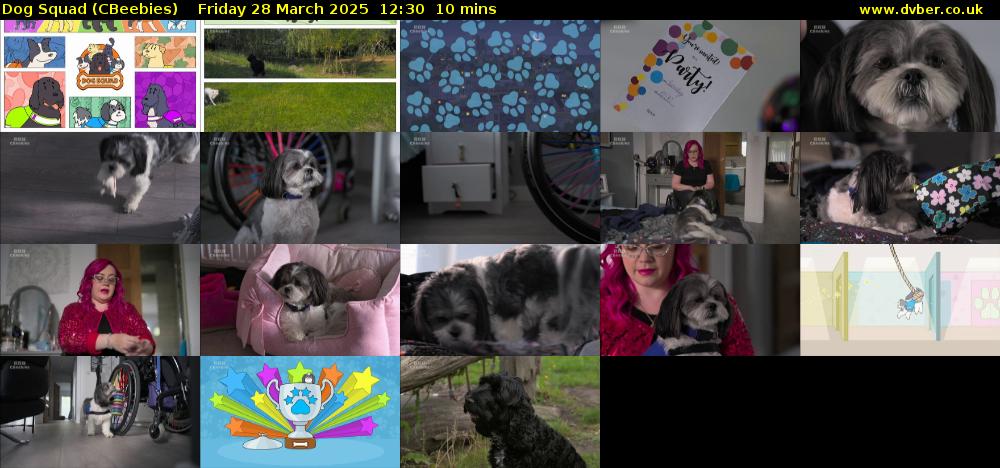 Dog Squad (CBeebies) Friday 28 March 2025 12:30 - 12:40