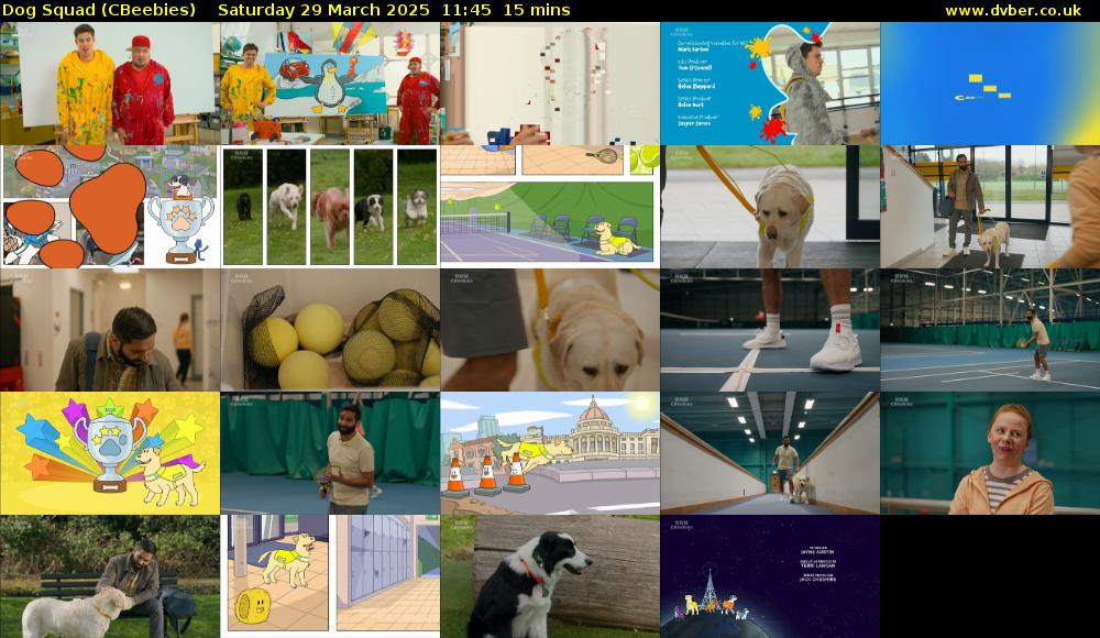 Dog Squad (CBeebies) Saturday 29 March 2025 11:45 - 12:00