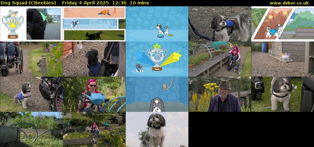 Dog Squad (CBeebies) Friday 4 April 2025 12:30 - 12:40