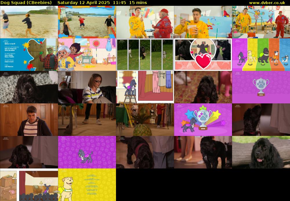 Dog Squad (CBeebies) Saturday 12 April 2025 11:45 - 12:00