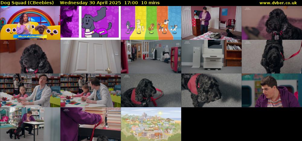 Dog Squad (CBeebies) Wednesday 30 April 2025 17:00 - 17:10