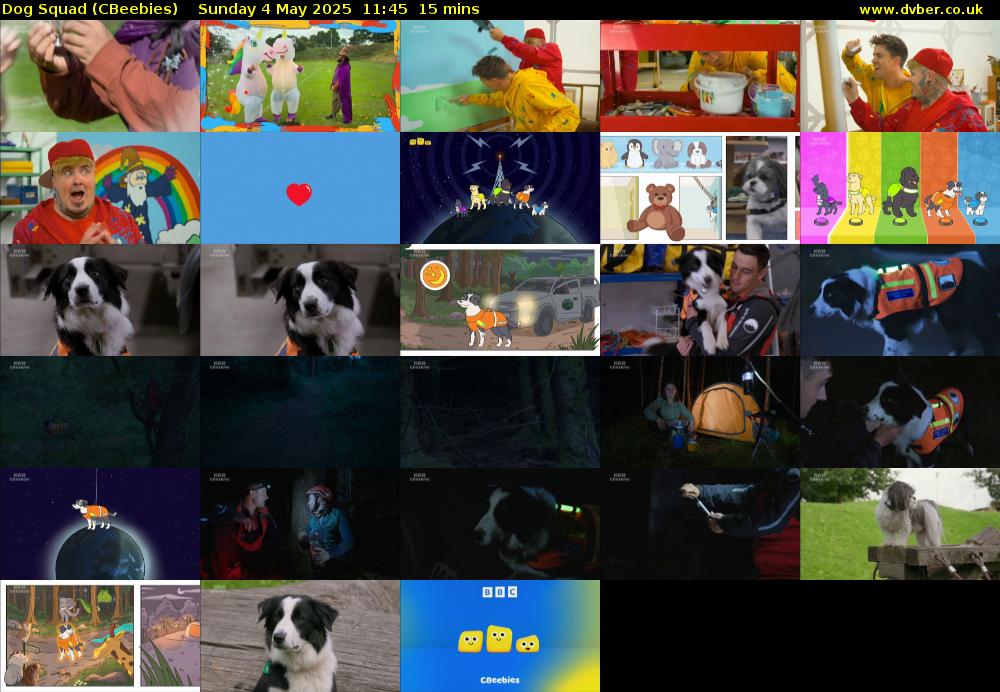 Dog Squad (CBeebies) Sunday 4 May 2025 11:45 - 12:00