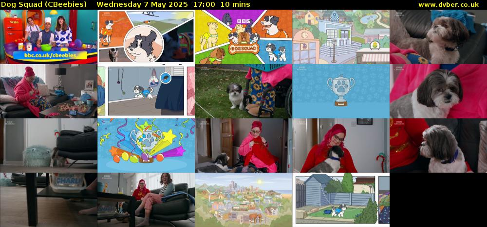 Dog Squad (CBeebies) Wednesday 7 May 2025 17:00 - 17:10