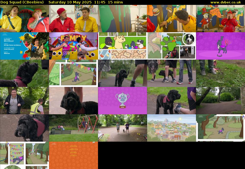 Dog Squad (CBeebies) Saturday 10 May 2025 11:45 - 12:00