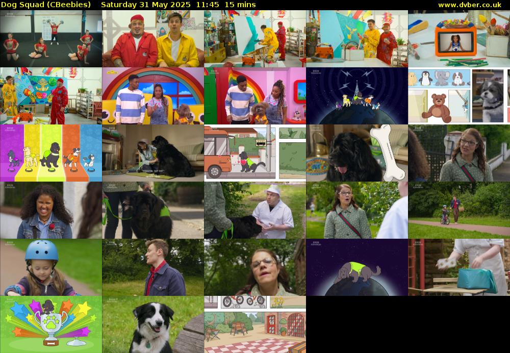 Dog Squad (CBeebies) Saturday 31 May 2025 11:45 - 12:00