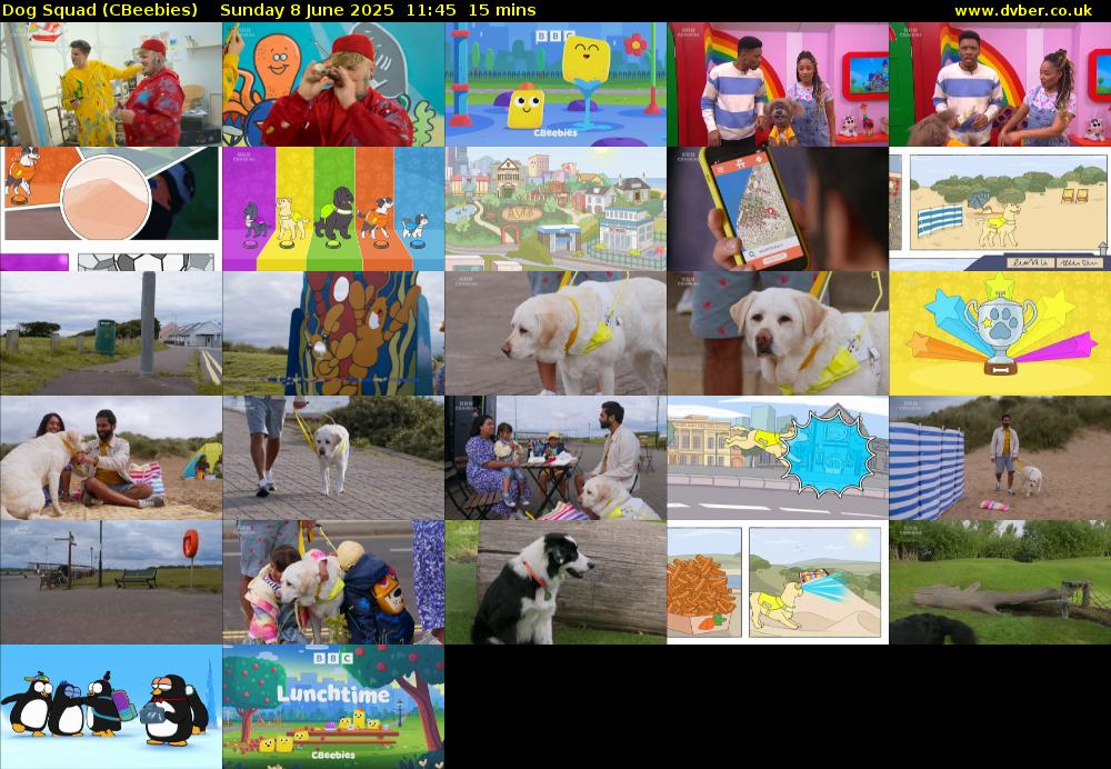 Dog Squad (CBeebies) Sunday 8 June 2025 11:45 - 12:00