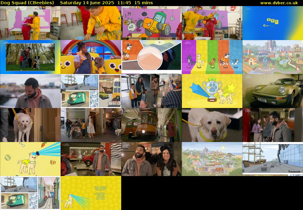 Dog Squad (CBeebies) Saturday 14 June 2025 11:45 - 12:00