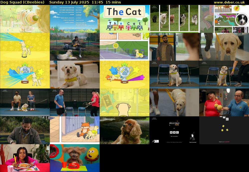 Dog Squad (CBeebies) Sunday 13 July 2025 11:45 - 12:00
