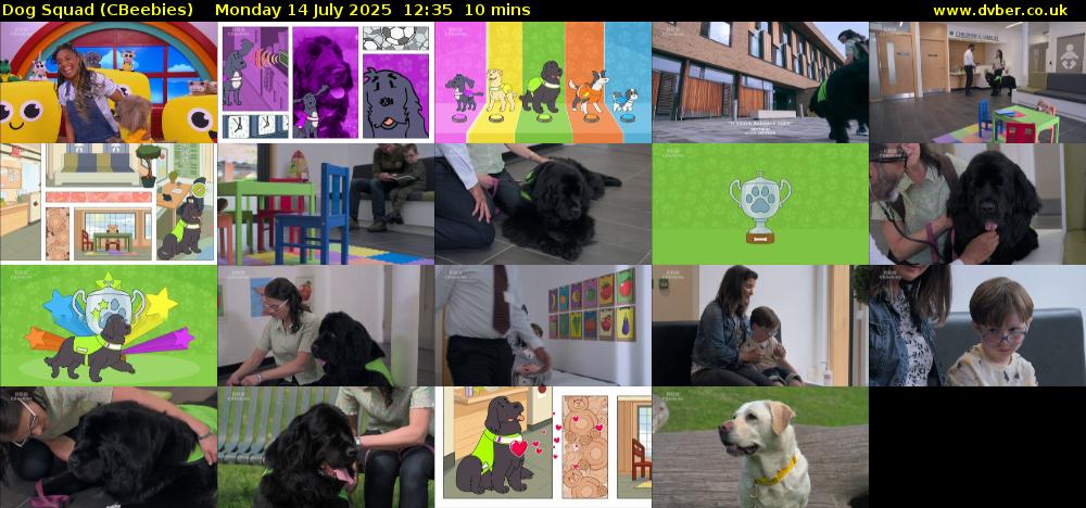 Dog Squad (CBeebies) Monday 14 July 2025 12:35 - 12:45