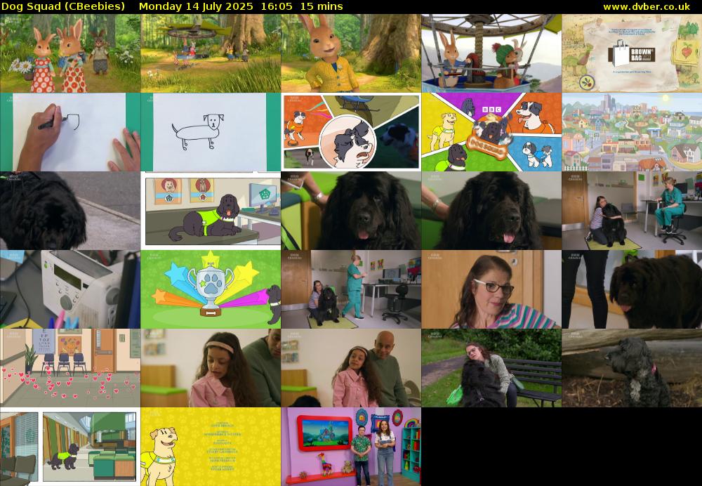 Dog Squad (CBeebies) Monday 14 July 2025 16:05 - 16:20