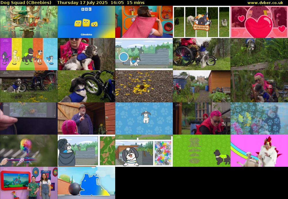 Dog Squad (CBeebies) Thursday 17 July 2025 16:05 - 16:20