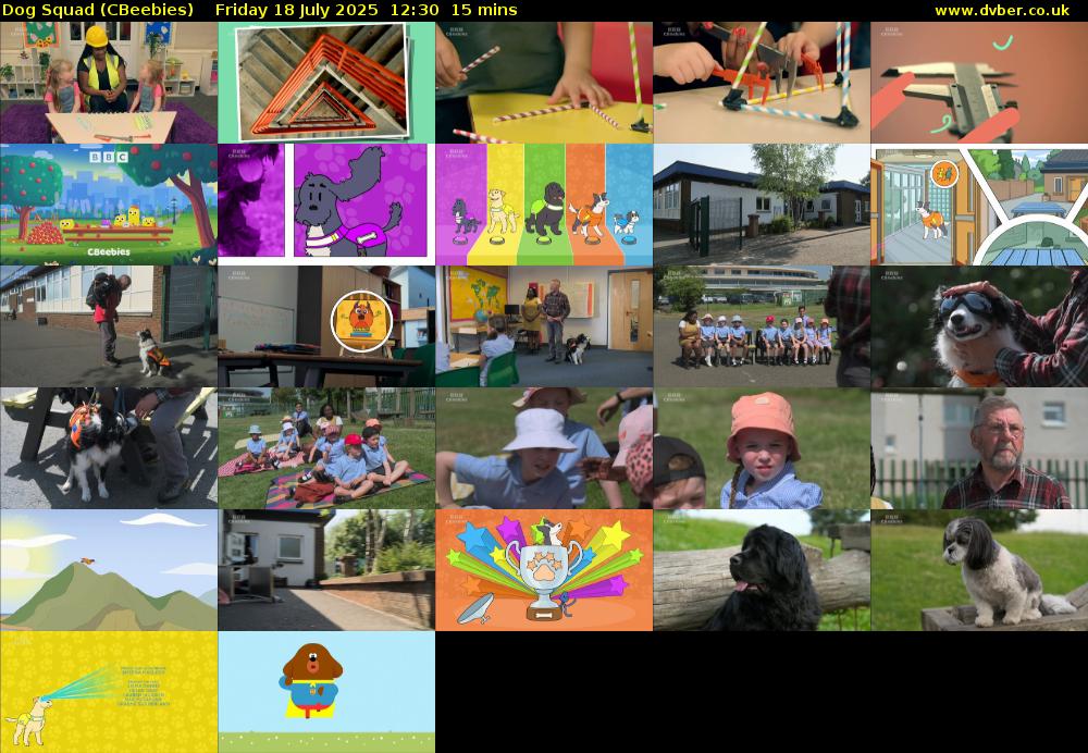 Dog Squad (CBeebies) Friday 18 July 2025 12:30 - 12:45