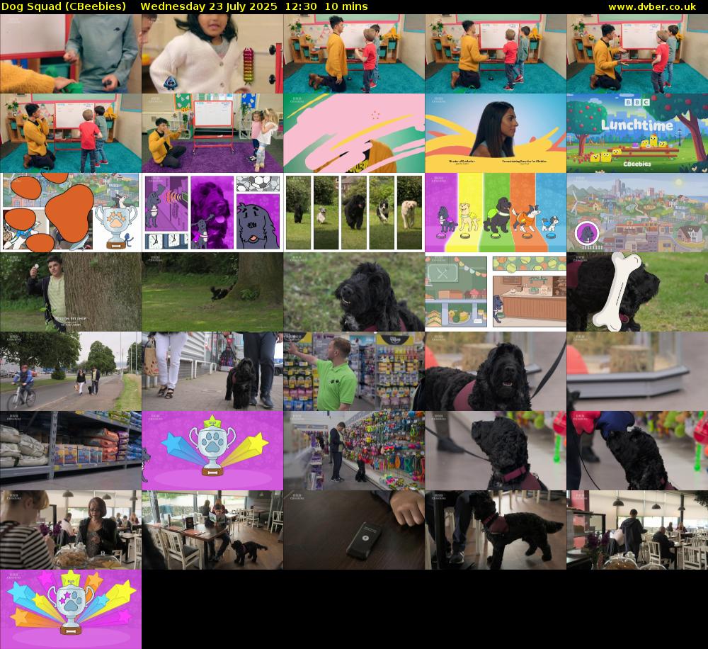 Dog Squad (CBeebies) Wednesday 23 July 2025 12:30 - 12:40