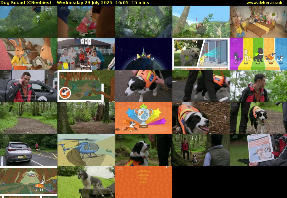 Dog Squad (CBeebies) Wednesday 23 July 2025 16:05 - 16:20