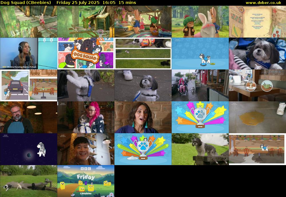 Dog Squad (CBeebies) Friday 25 July 2025 16:05 - 16:20