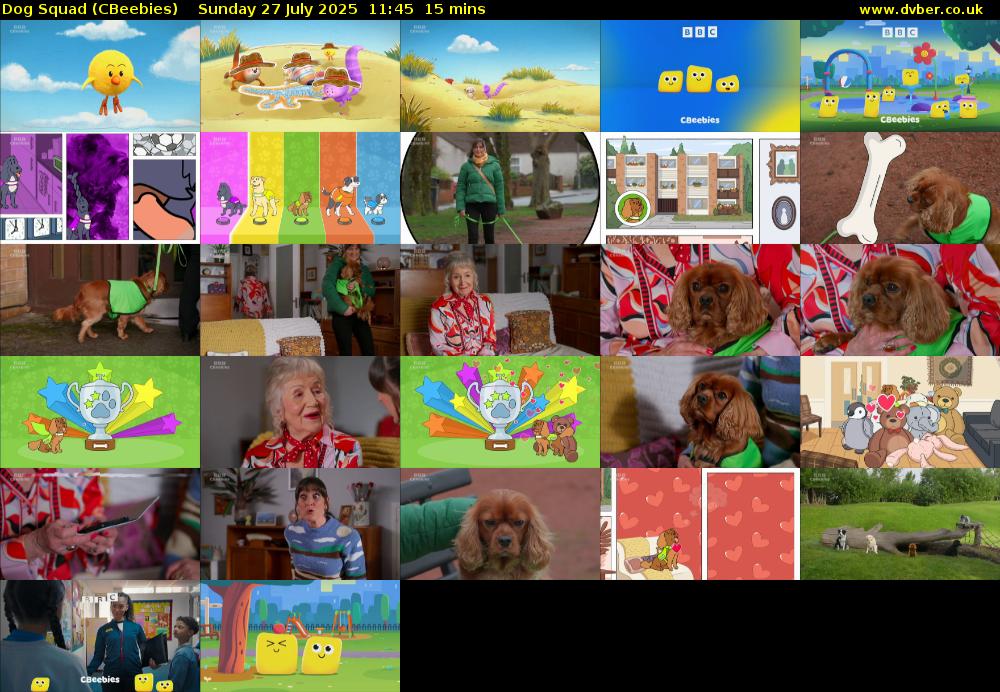 Dog Squad (CBeebies) Sunday 27 July 2025 11:45 - 12:00