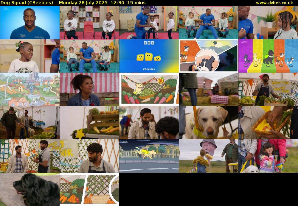 Dog Squad (CBeebies) Monday 28 July 2025 12:30 - 12:45