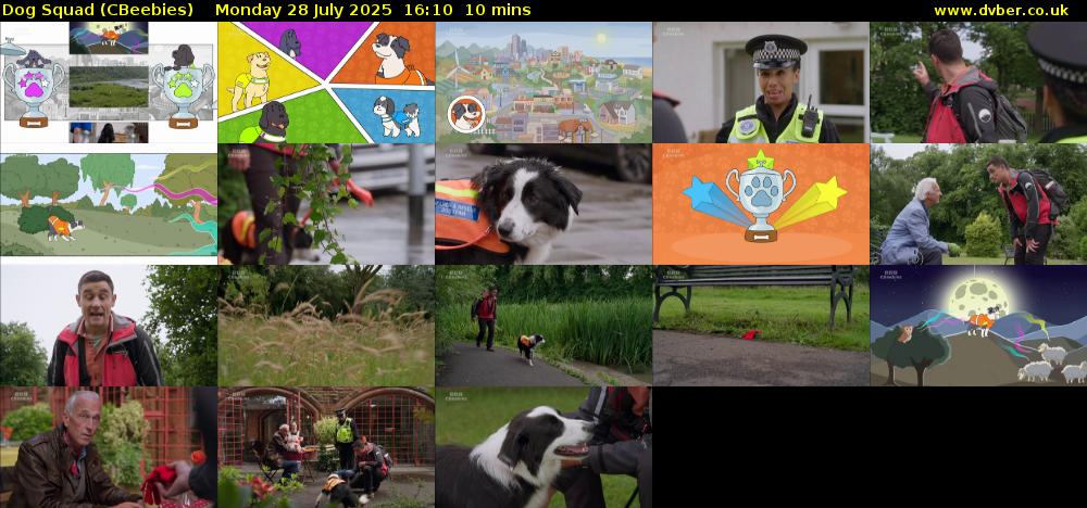 Dog Squad (CBeebies) Monday 28 July 2025 16:10 - 16:20