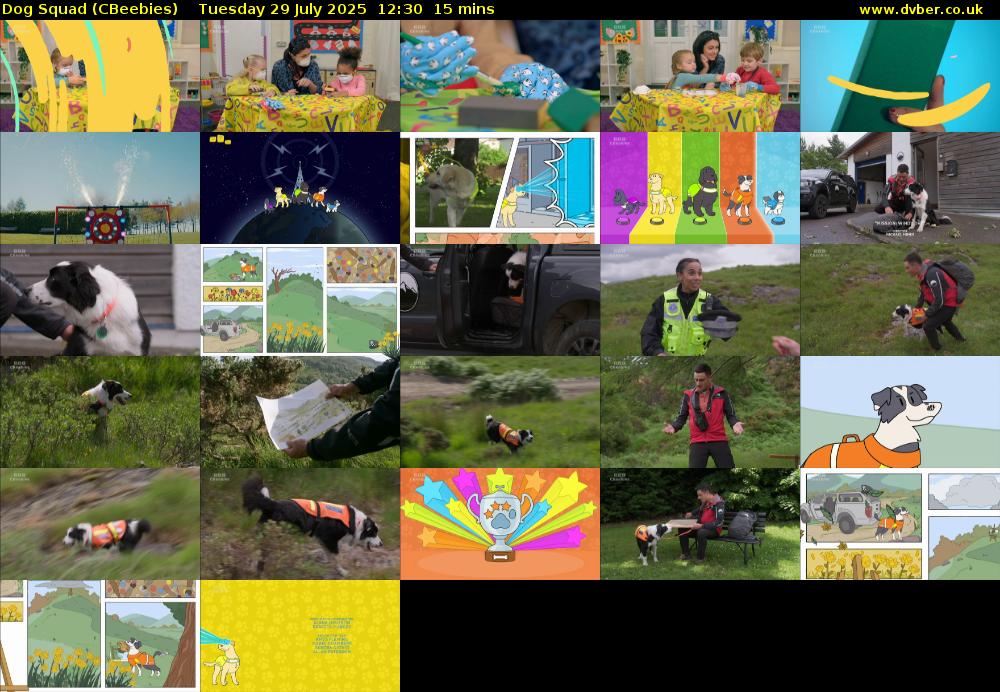 Dog Squad (CBeebies) Tuesday 29 July 2025 12:30 - 12:45
