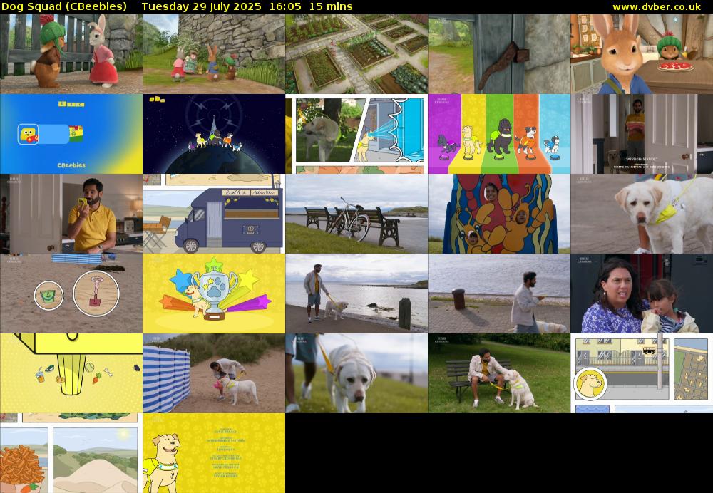 Dog Squad (CBeebies) Tuesday 29 July 2025 16:05 - 16:20