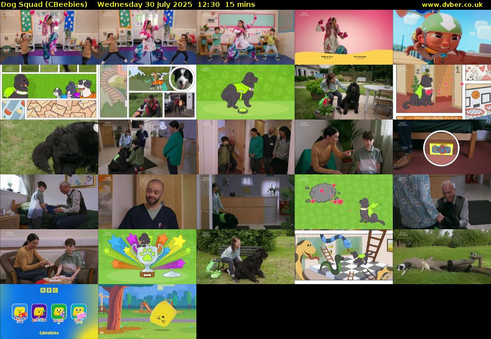 Dog Squad (CBeebies) Wednesday 30 July 2025 12:30 - 12:45