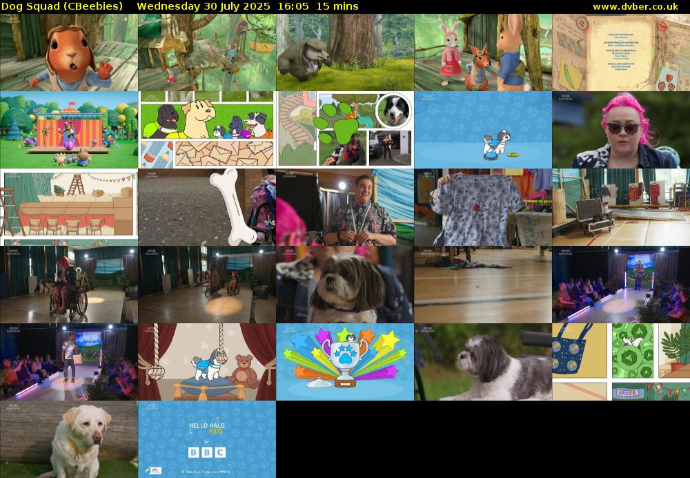 Dog Squad (CBeebies) Wednesday 30 July 2025 16:05 - 16:20